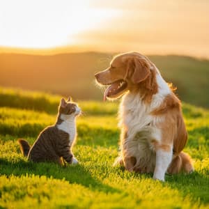 Relajación Para Mascotas: Sutiles Capas Lofi - Almuerzo sereno