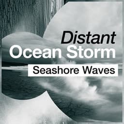 Distant Ocean Storm - Seashore Waves