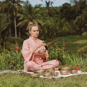 Reflections of Himalayan Bowl in Rain for Deep Meditation - Rain Meditation