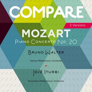 Mozart: Piano Concerto No. 20, K. 466, Bruno Walter vs. José Iturbi - Wolfgang Amadeus Mozart