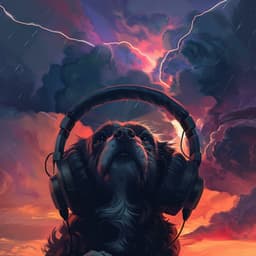 Dogs and Thunder: Energetic Music Rhythms - Dog Sleep Academy