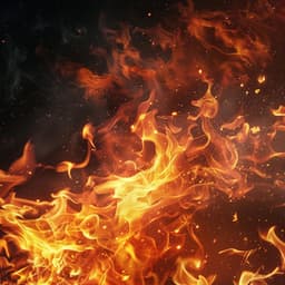 Serene Yoga Flames: Chill Fire Balance - Yoga Music Bliss