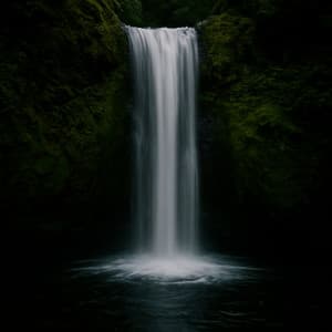 0 Hour Zen: Silent Waterfall Drift - Coastal Sounds