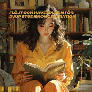 Flöjt och Havets Lugn för Djup Studiekoncentration - Studera x Fokusera