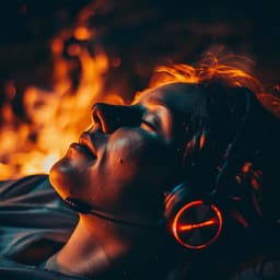 Fire's Slumber: Sleep Music Journey - Fan Noise for Sleep