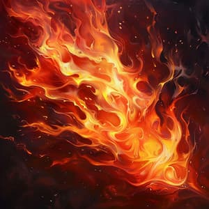 Serene Fire Binaural Tones for Study - Focus