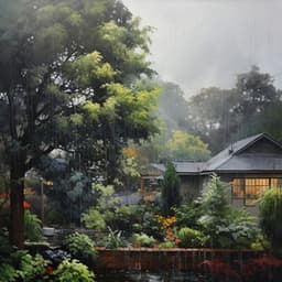 Misty Rainfall: Binaural Cloudy Ambience - 24H Rain Sounds