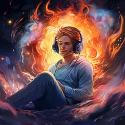 Binaural Serenity: Fire Relaxation Sounds - Alfachronic