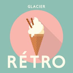 Glacier rétro: Musique de jazz vintage pour un café de crème glacée - Jazz douce musique d'ambiance
