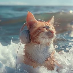 Ocean's Purr: Calming Waves for Cats - Cat Music Hour
