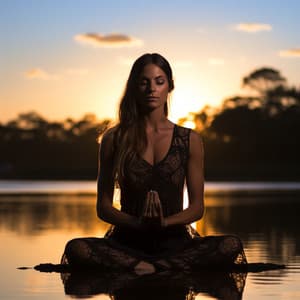 Spa Junto Al Lago A La Luz De La Luna: Música Relajante Del Agua - Sonido de la naturaleza