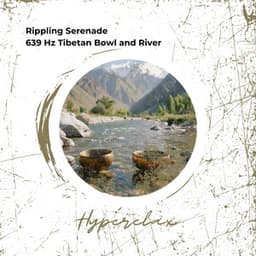 Rippling Serenade: 639 Hz Tibetan Bowl and River - Hyperelax