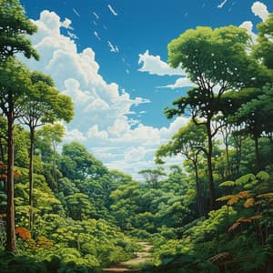 Forest's Serene Symphony: Nature Ambiance - Forest Noir