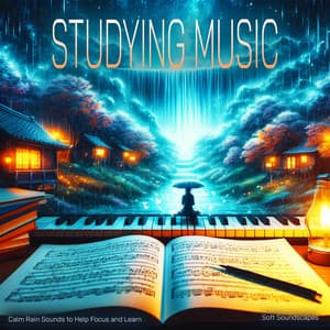 Studying Music - Calm Rain Sounds to Help Focus and Learn - Soft Soundscapes