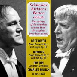 Sviatoslav Richter's Boston Debut - Sviatoslav Richter