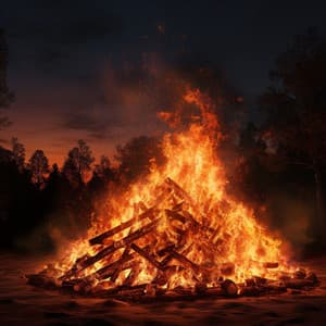 Fire's Natural Rhythm: Soothing Outdoor Melodies - Binaural Beats Solutions