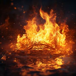 Soothing Fire: Calm Flames for Therapeutic Massage - Wellness Spa Music Oasis