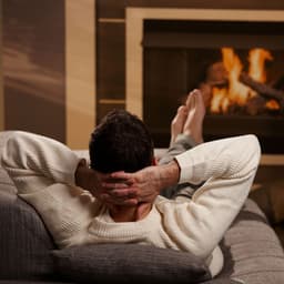 Binaural Relaxation Flames: Soothing Fireplace Essence - Arctic Pads