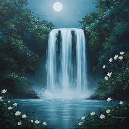 Lunar Waterfall Serenity - Waterfalls Music Universe