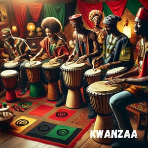 African Traditional of Kwanzaa with Tribal Drums - Shaman Oyunaa