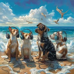Pets Play Ocean: Calming Music Waves - Pets Total Relax