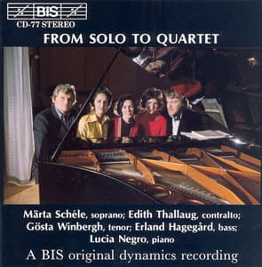 Schumann / Brahms / Schubert / Mendelssohn: From Solo Till Quartet - Märta Schéle