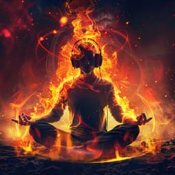 Meditative Fire Glow: Binaural Songs - Solfeggio Frequency Meditation