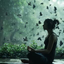 Binaural Birds in Rain's Relaxation: Calm Nature - 92 88 Hz - Relax with Waves