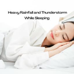 Heavy Rainfall and Thunderstorm While Sleeping - Water and River Sounds