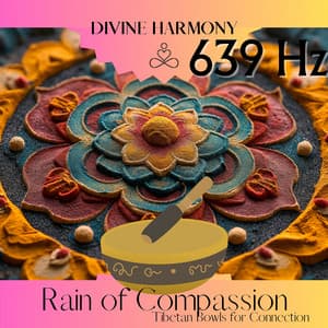 Rain of Compassion: 639 Hz Tibetan Bowls for Connection - Divine Harmony
