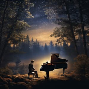 Rayo De Luna En El Prado: El Piano Pinta Serenidad En Las Flores Silvestres - Música suave de piano