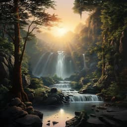 Eficiencia Que Fluye: Cascada Meditativa Y Cuencos De Cristal Para Un Trabajo Calmo - 101 Ruido