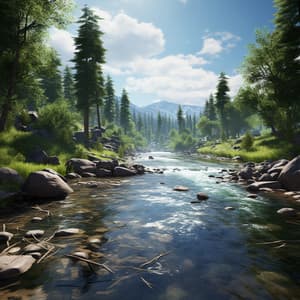 Peaceful River Relaxation: Serene Water Tunes - Earth Melody