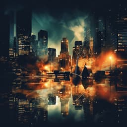 Urban Mystique: Jazz Music Nightscape - Bossa Cafe Deluxe