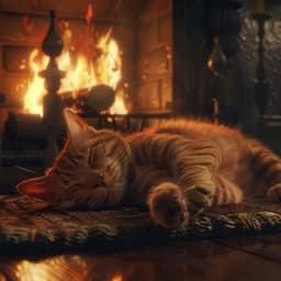 Fuego Suave Para Gatos: Paisajes Sonoros Cálidos Y Relajantes - Musicoterapia relajante para gatos