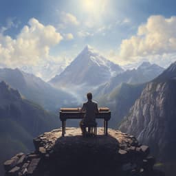 Mantra De La Montaña: Ecos De Piano En El Aire Besado Por Las Piedras - Consorte de música de piano relajante