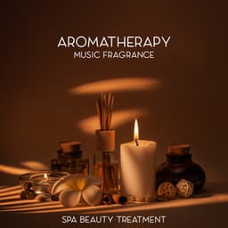 Aromatherapy Music Fragrance: Spa Beauty Treatment and Wellness Background with Massage Oil, Orchid Flowers and Burning Candles - Spa Dreams!