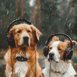 Binaural Rain for Dogs: Calming Rhythms - Puppy Sleep