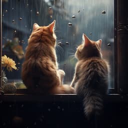 Refugio Felino Con El Piano Lluvioso En La Tranquilidad - Cielos de lluvia