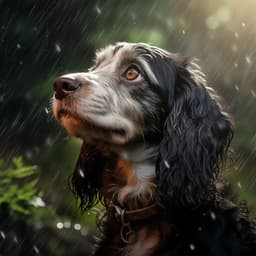 Rain Music Paws: Dogs' Delight - Neural Oscillations Alpha Sounds