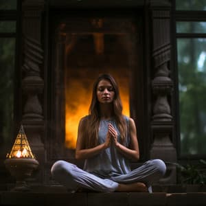 Flujo De Yoga Con Relajante Fogata: Asanas Musicales - Música fácil de escuchar por la tarde