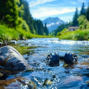 River Harmony: Flowing Note Cadences - Relaxing Music Solitude