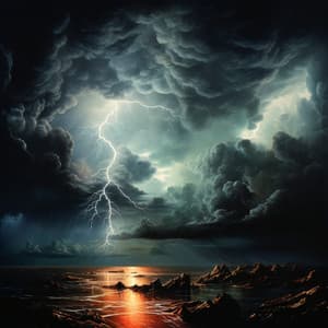 Thunder Rumbles: Vibrant Sky Melodies - Blissful Music Harmony
