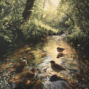 Tranquil Binaural Relaxation: Nature Birds and Creek - This Little Light of Mine