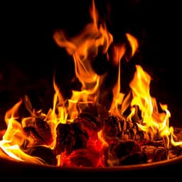 Fire's Reflection: A Meditative Glow of Sound - Mystical Nature Fire Sounds