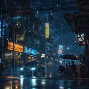 Concentration Amidst Rain: Gentle Thunder Chill Music - Relaxation Study Music