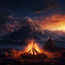 Meditation at Work: Fire's Motivating Ambiance - Binaural Beats Work Music