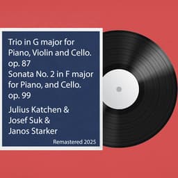 Trio in G major for Piano, Violin and Cello. op. 87 / Sonata No. 2 in F major for Piano, and Cello. op. 99: Remastered 2025 - Johannes Brahms
