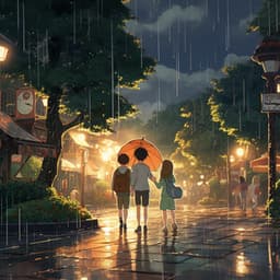 Gotas Armónicas De Lluvia: Música Bajo La Lluvia - Lista de reproducción de fondo del restaurante