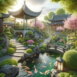Temple Gardens: A Journey Through Oriental Tranquility - Oriental Soundscapes Music Universe